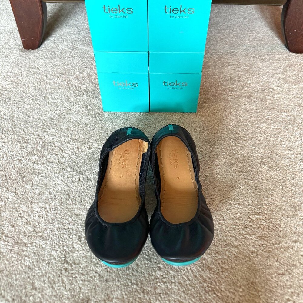 Tieks Ballet Flats Reinvented (Black Matte - Size 8)